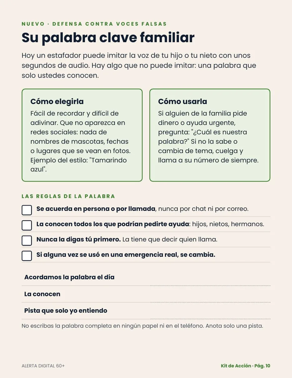 Página de la palabra clave familiar